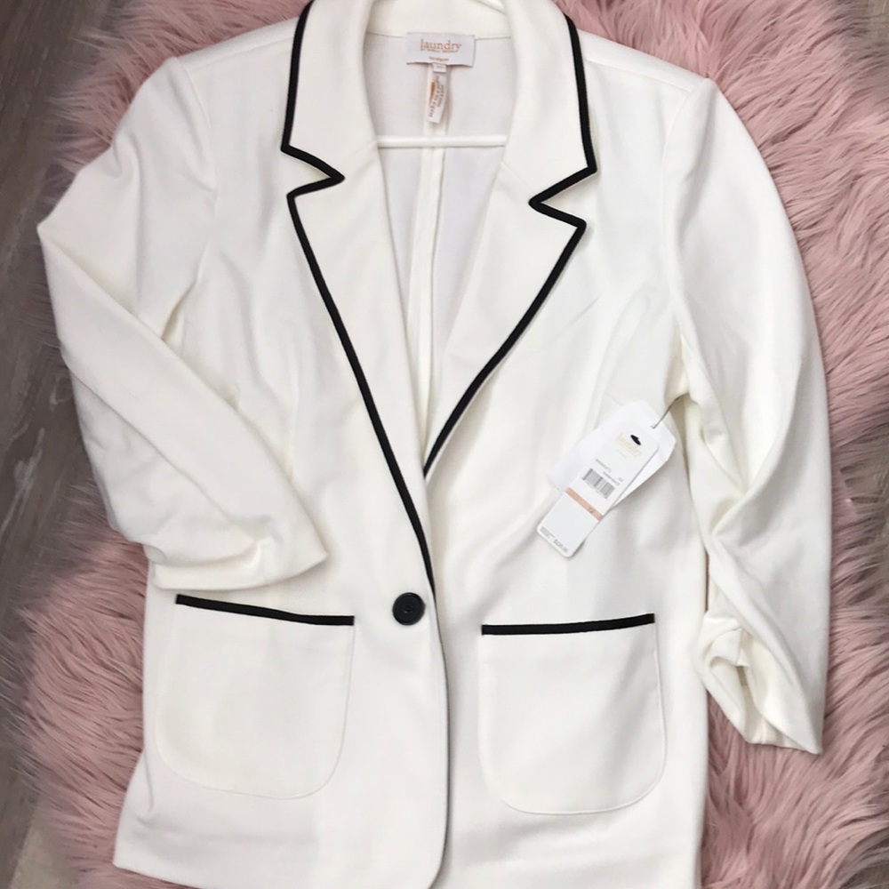 Laundry white blazer